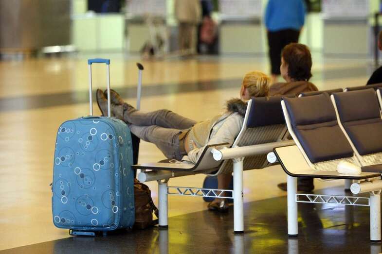 Pasajeros en el Aeropuerto de Gran Canaria/Acfi Press.